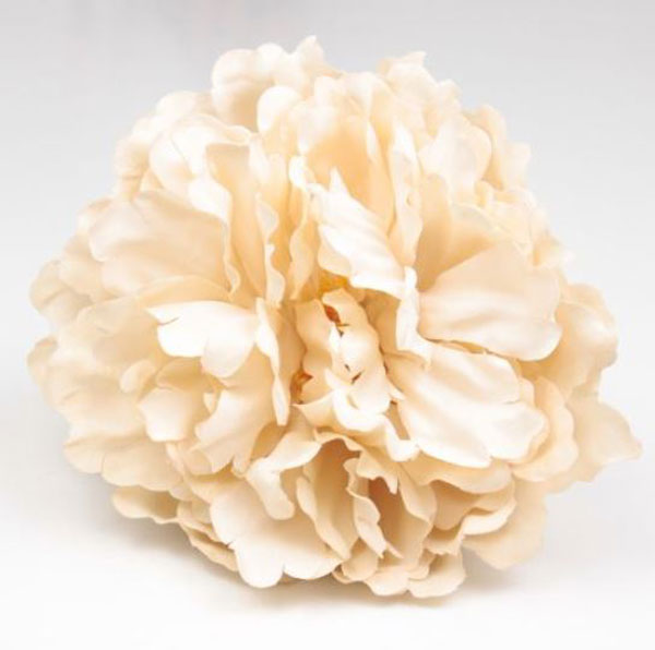 Peony Flower Paris Vanilla Colour. 16cm