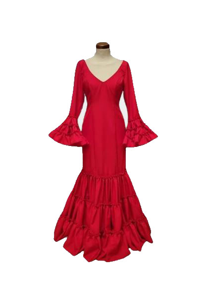 Taille 34. Robes de flamenco Modèle Cordoba. Rouge