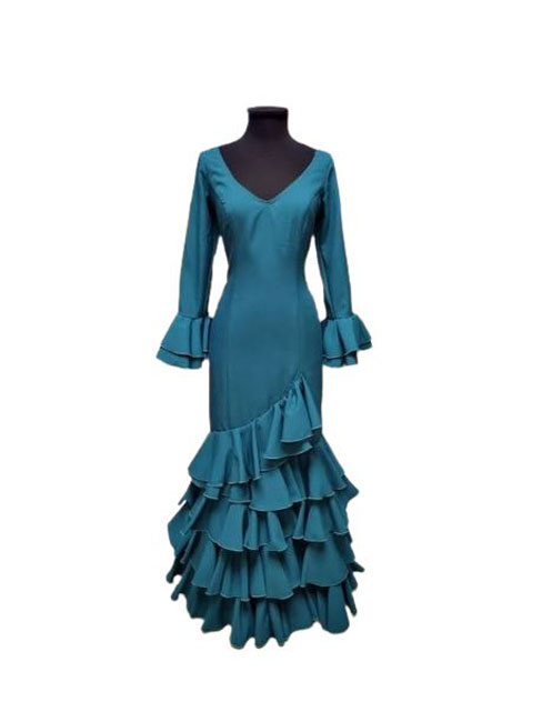 Taille 44, Robe Flamenco Modèle Lolita. Vert