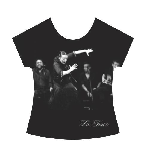 Camisetas Bailaora la Truco. Traje Negro