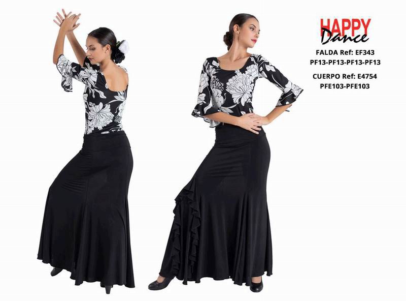 Happy dance. Faldas de Flamenco para Escenario y Ensayo. Ref. EF343PF13PF13PF13PF13