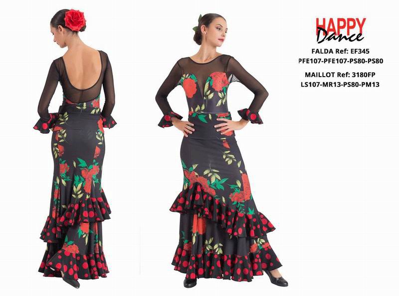 Happy dance. Faldas de Flamenco para Escenario y Ensayo. Ref. EF345PFE107PFE107PS80PS80