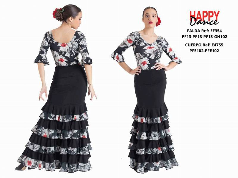 Happy Dance. Flamenco Skirts for Rehearsal and Stage. Ref. EF354PF13PF13PF13GH102