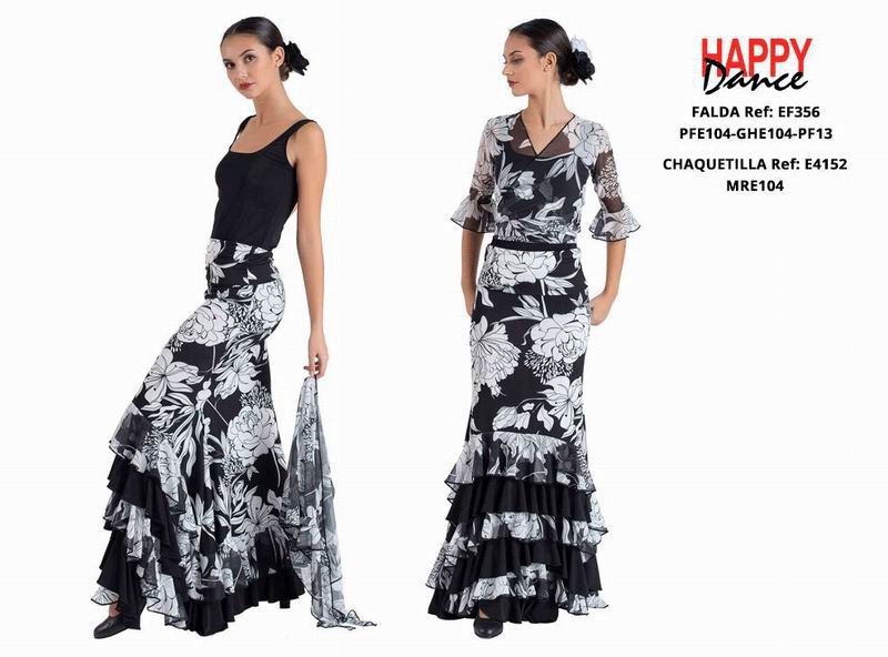 Happy Dance. Faldas de Flamenco para Ensayo y Escenario. Ref. EF356PFE104GHE104PF13