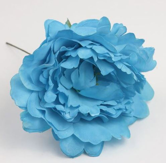 Flamenco Flower Peony Classic Turquoise. 12cm