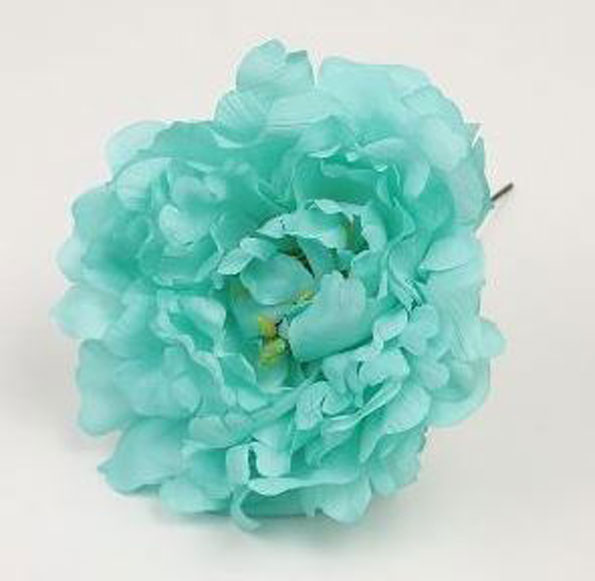 Peonía Feria. Flores de Flamenca. Agua Marina. 11cm