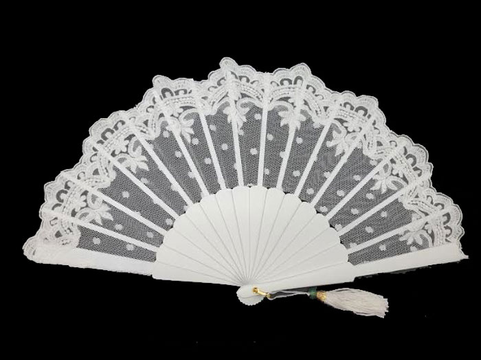 Special Bride Fan. White