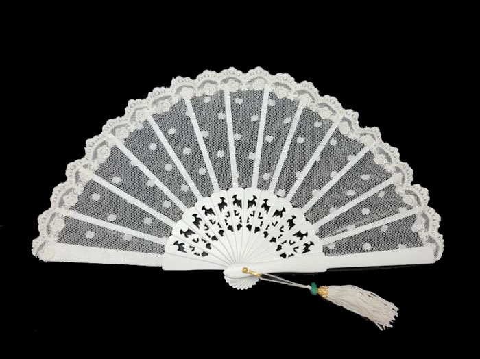 Small Bride Fan. White