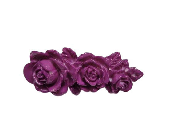 Resin Rose Trio Brooch. Bougainvillea