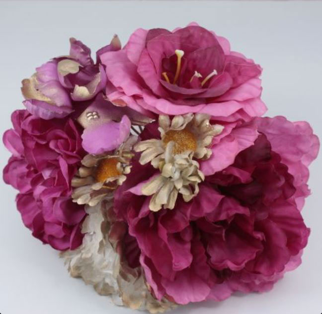 Fabric Flower Bouquet for Flamenco Costume. Ref. 42182