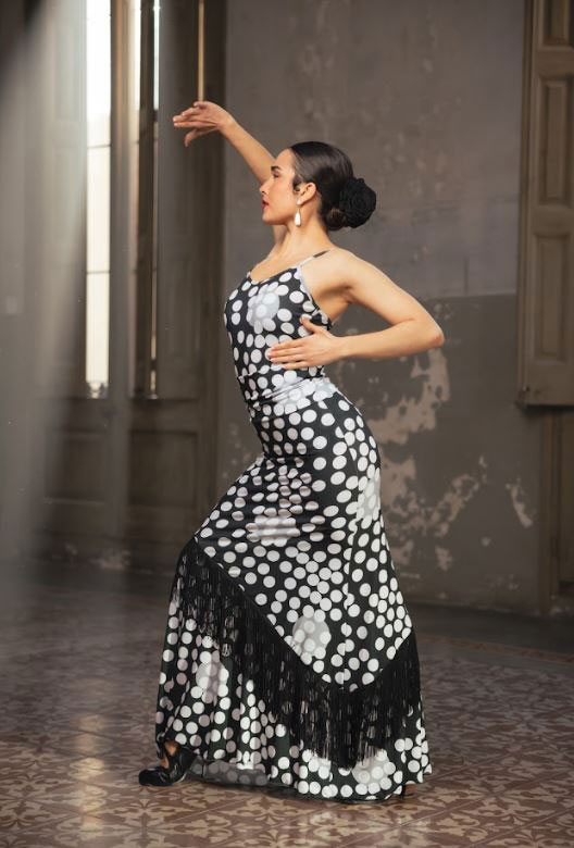 Jupe Flamenco Jupe Flamenco en Tricot Extensible Quimera. Davedans