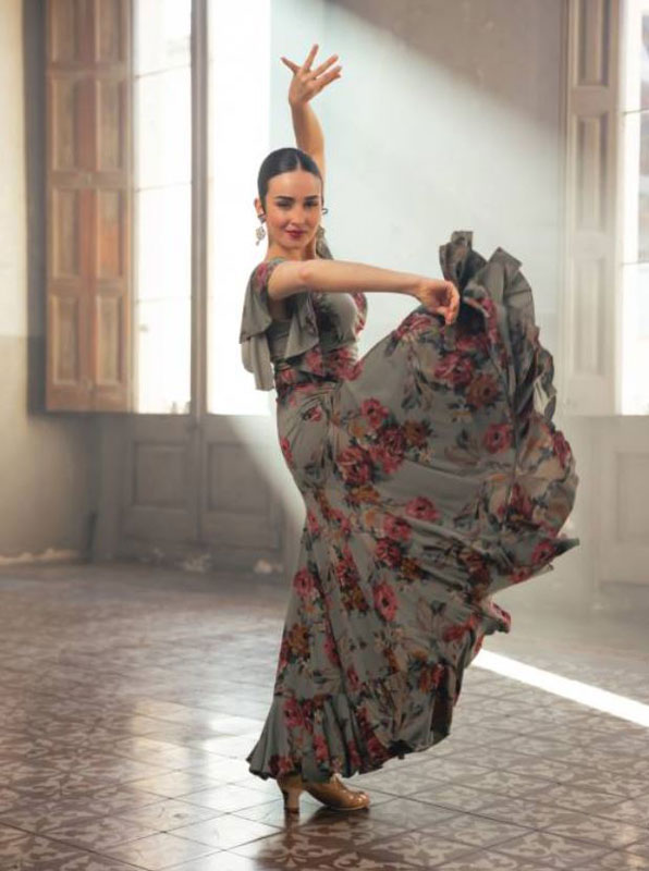 Robe pour la Danse Flamenco modèle Olas Estampado. Davedans