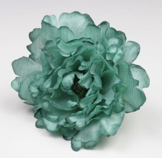 Peonía Feria. Flores de Flamenca. Verde Botella. 11cm