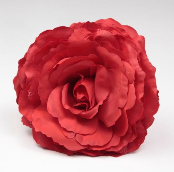 Grande Rose King. Fleur de Flamenco Rouge Rj09. 17cm