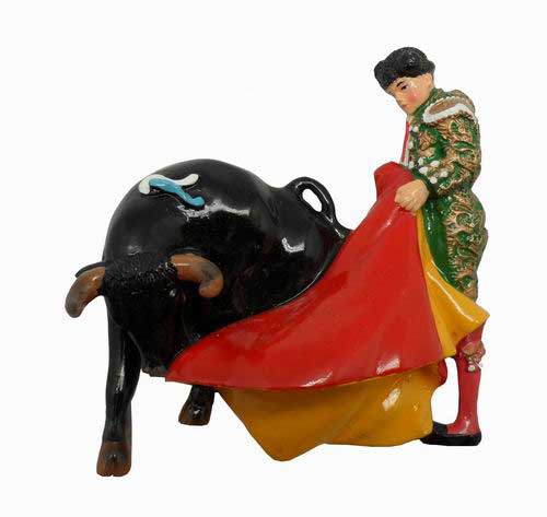 Bullfighter Magnet with Green costume. Ref 29414