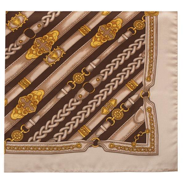 Foulard marron et beige pour costume Campero. Ref. 27