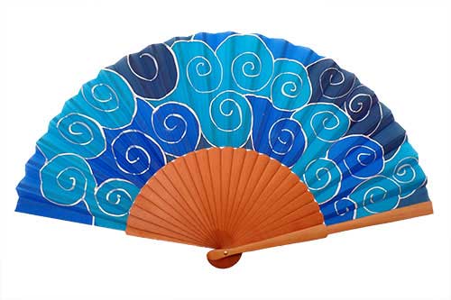 Hand painted Silk Fan - B28