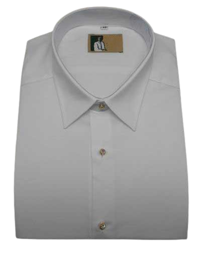 Chemise pour Homme Unie avec des boutons dorés et en verre. Mod. M16