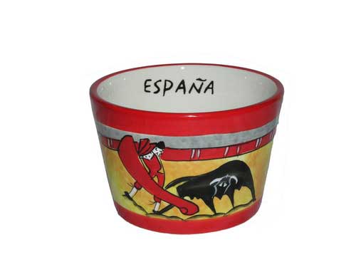 Ice cream bowls. Bull and Bullfighter