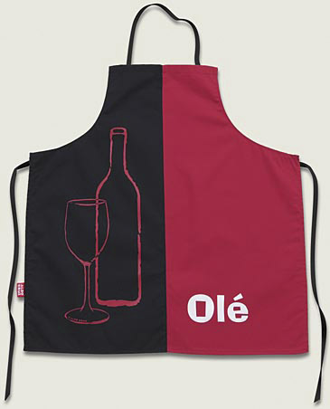 Kitchen Apron Wine and Olé