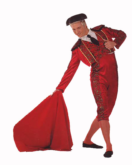 Bullfighter Costume"Torero Matador." Red