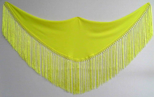 Shawls (small). Made of Crespon Ref. 254-E. Measures:170 X 45 cm. Fringe: 28 cm