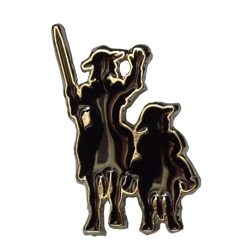 Don Quixote and Sancho Panza pin