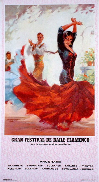 Cartel Bailaora Roja